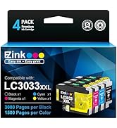 E-Z Ink LC3033XXL Compatible Replacement for Brother LC3033 Ink Cartridges BK/C/M/Y LC3033 XXL LC...