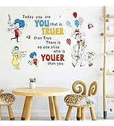 Amaonm Removable Inspirational Motto Wall Sticker DIY Quotes Saying Lettering With Colorful Anima...