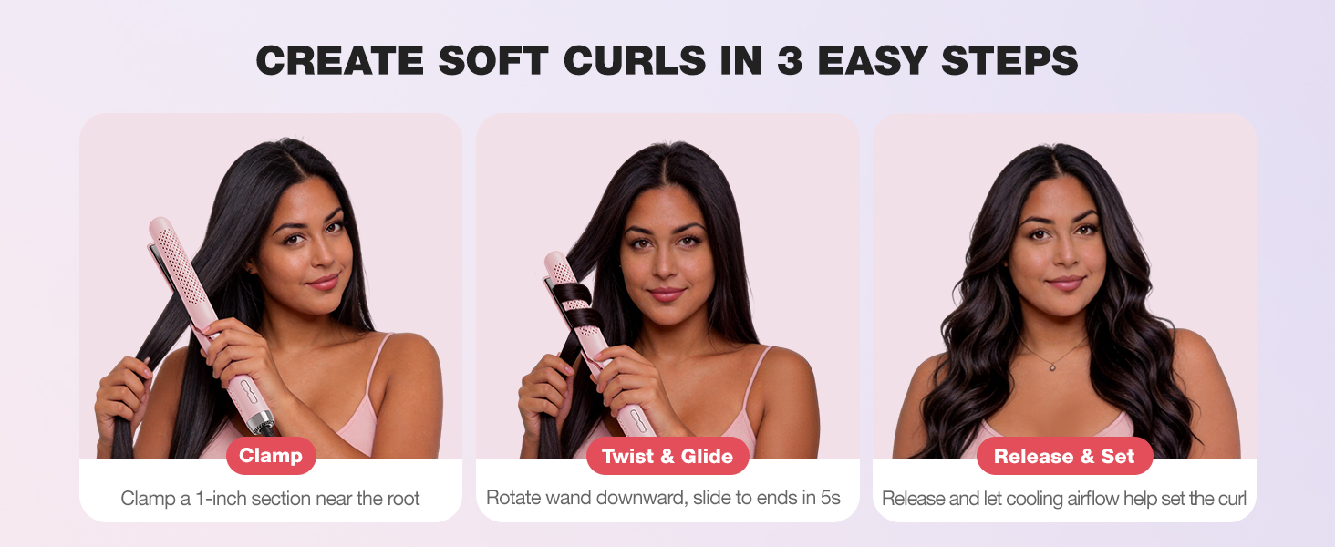 Create Soft Curls in 3 Easy Steps