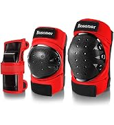 BOSONER Adult/Child Knee Pads Elbow Pads Guards Protective Gear Set for Cycling Bike Skateboardin...