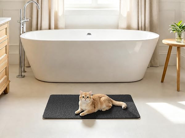 black shower mat