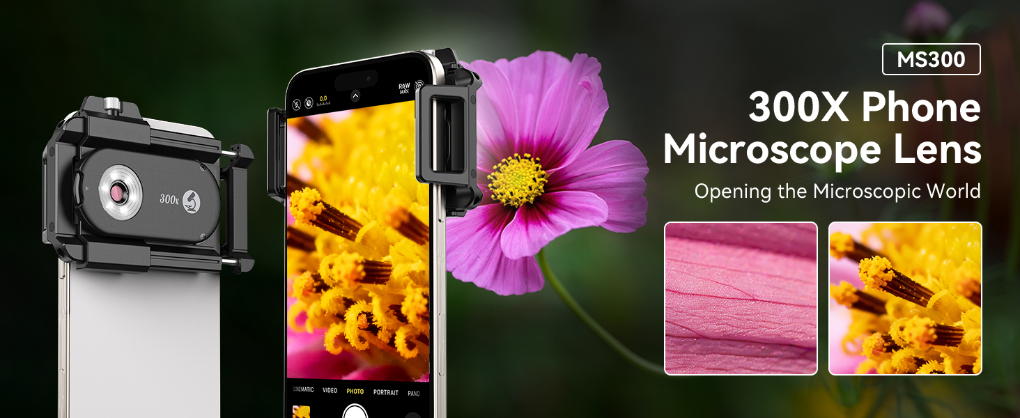 300X Phone Microscope Lens
