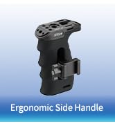 Nitze Ergonomic NATO Side Handle with NATO Calmp, Up/Down and Left/Right Adjustable, Rubberized A...