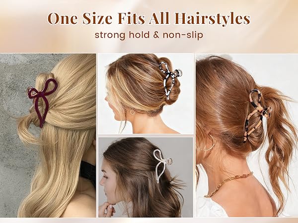 metal hair claw clips