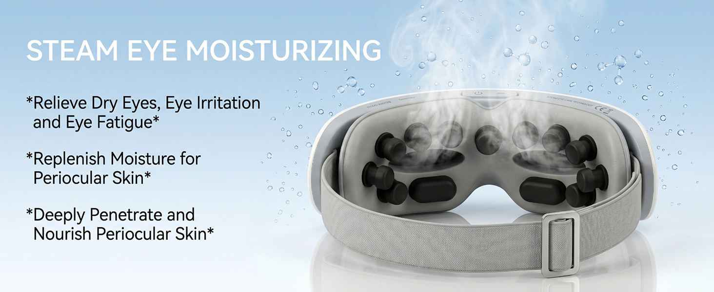 eye massager with warm steam