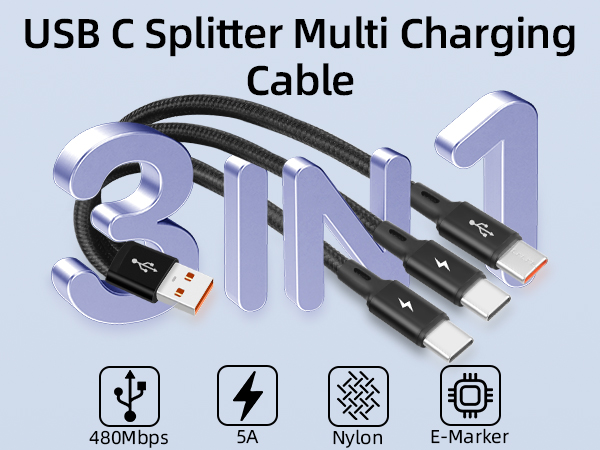 USB C Multi Charging Cable