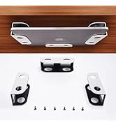 BYMECOST Under Desk Laptop Storage Mount, Metal Under Desk Laptop Holder, for Devices Thickness 1...