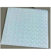 100 Pcs Clear Rubber Feet Pads Adhesive Buffer Pads Door Bumpers Self Stick Noise Dampening Pads ...