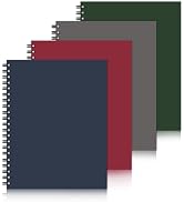 Ouzoustate Lined Spiral Notebook 8.5"x11" 4 Pack Hardcover Journal 100GSM | No Ink Bleed,College ...