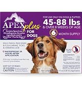 Apex Plus Flea and Tick Prevention for Dogs | Large (45-88 lbs) | 6-Month Supply | Dog Flea and T...