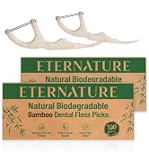 Dental Floss Picks, Flossers for Adults and Kids, 200ct Biodegradable Tooth Picks Flossers with B...