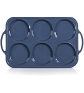 Vnray 4 Inch Jumbo Silicone Muffin Top Pan with Metal Frame, Non Stick Silicone Egg Mold for Oven...