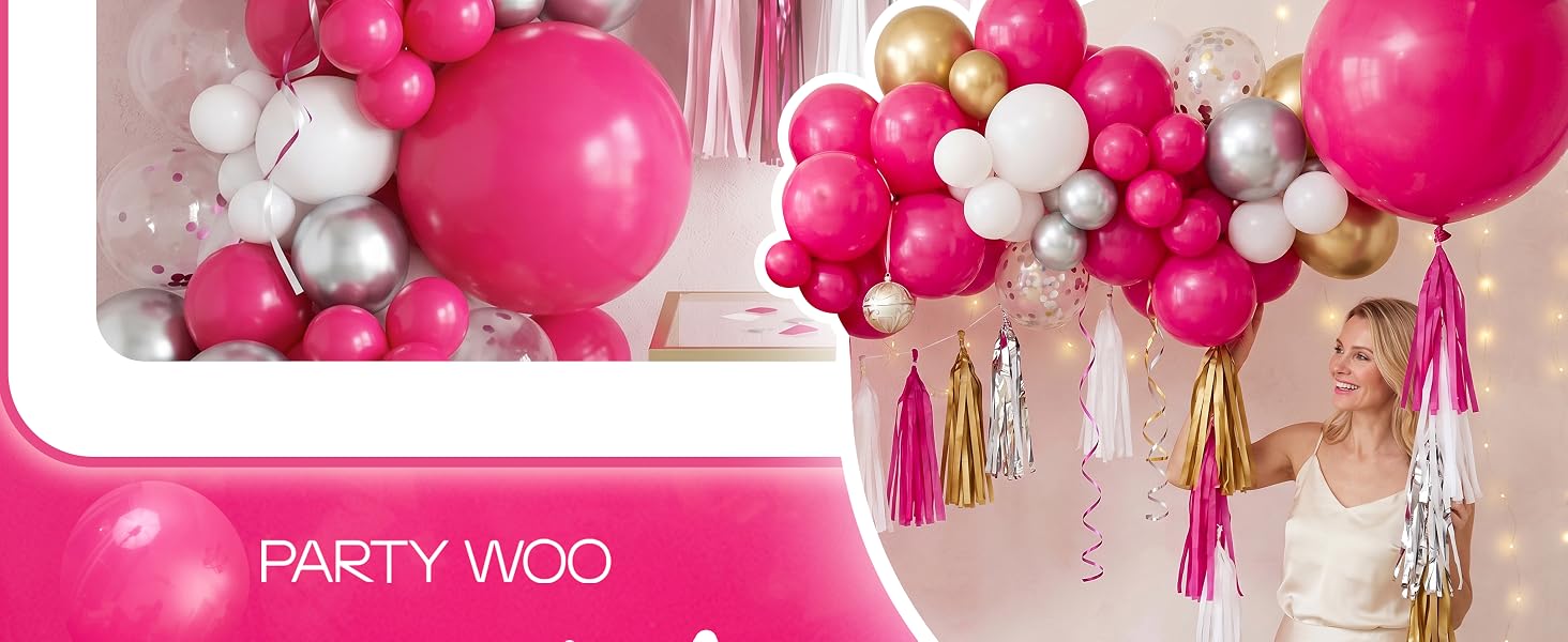 Hot Pink Balloons