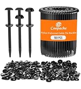 Coopache Nylon Universal Cable Tie Buckle for Car, Automotive Zipper Clips and Fasteners Heavy Du...
