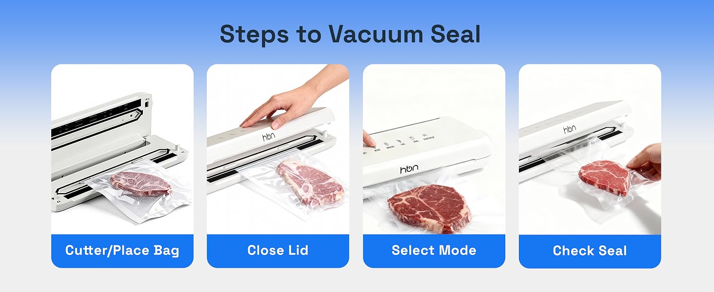 steps to vacuum seal
