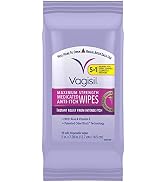 Vagisil Wipes, Anti-Itch Medicated Feminine Wipes, Maximum Strength, Instant Relief, 20 W...