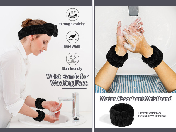 Headband Wristband Set