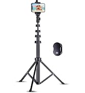 Fugetek 67" Professional Cell Phone Tripod, Portable All in One, Bluetooth Remote, Phone Holder, ...