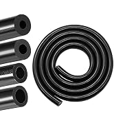 Apalie Vacuum Silicone Tubing Hose 5/32" 1/4" 5/16" 1/2" ID 1/8" Wall Thick 5ft Black High Temper...