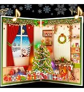 APOTODITO 3d Musical Christmas Cards, Pop Up Card with Music and Light, Merry Christmas Pop up Gr...