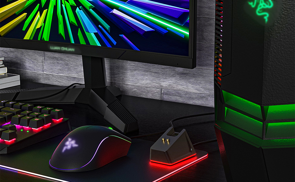 Convenient charging dock for Razer gaming mouse