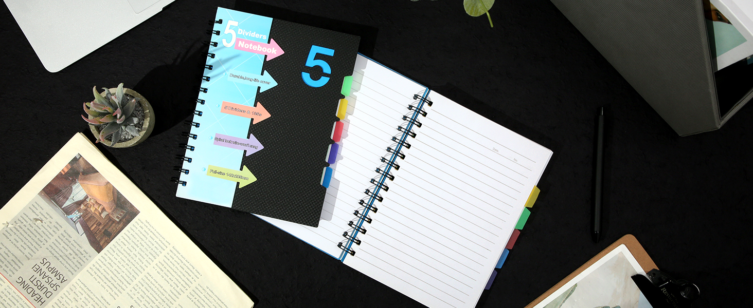 BLACK 5 SUBJECT NOTEBOOK