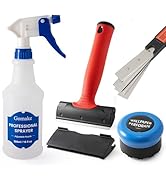 Gomake Wallpaper Remove Tool Set With Perforating Scoring Tool,Spray Bottle,4 inch Razor Blade Sc...