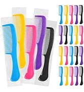 100pcs Combs In Bulk Individually Wrapped, Colorful Hair Combs, Bulk Combs For Homeless Individua...
