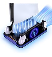 Applicable to PS5/Pro/Slim Cooling Stand with RGB Lights and PS Portal Charger, PS5&Edge Controll...