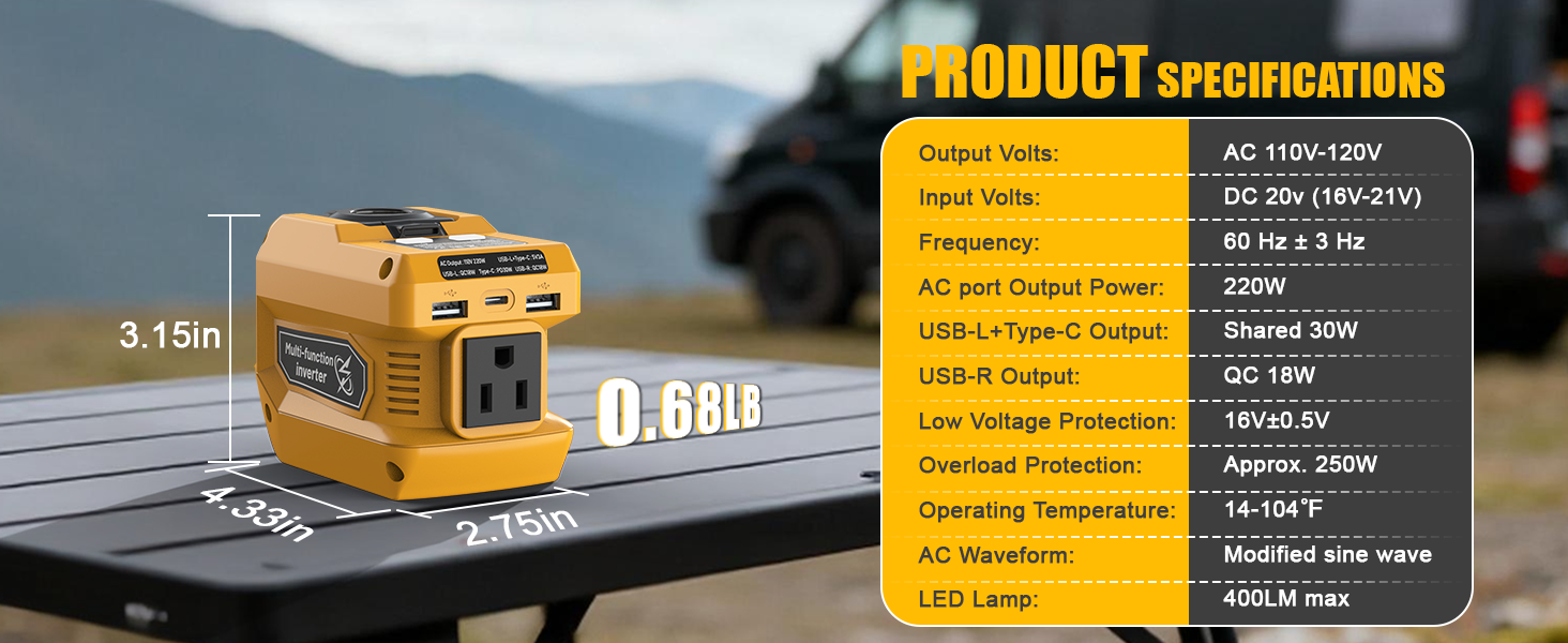 product specifications