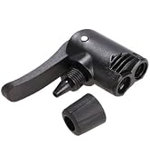 Myuiao Black Pump Adapter Valve, 3 in 1 Replacement Dual Head Air Pump Adapter Valve Bicycle Bike...