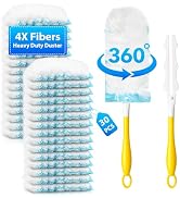 30 Count Duster Refill for Swiffer Duster with 1 Handle - 360° Multi-Surface Larger Size Feather ...