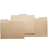 School Smart 1/3 Cut Manila File Folder, 11-3/4 x 9-1/2 Inches, Pack of 100 - 015741