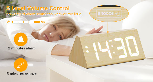 wood clock
