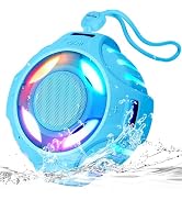 comiso Shower Bluetooth Speaker, IPX7 Waterproof Speaker with LED Light | Portable Speaker with P...