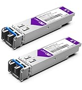 XZSNET 1000BASE-LX SFP Transceiver, 1.25G SFP to LC Single Mode Fiber Module Compatible with Cisc...