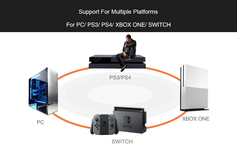PXN V3 PC Game Steering Wheel with Pedals