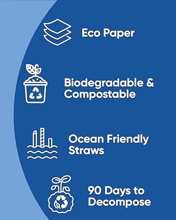 eco biodegradable paper straws