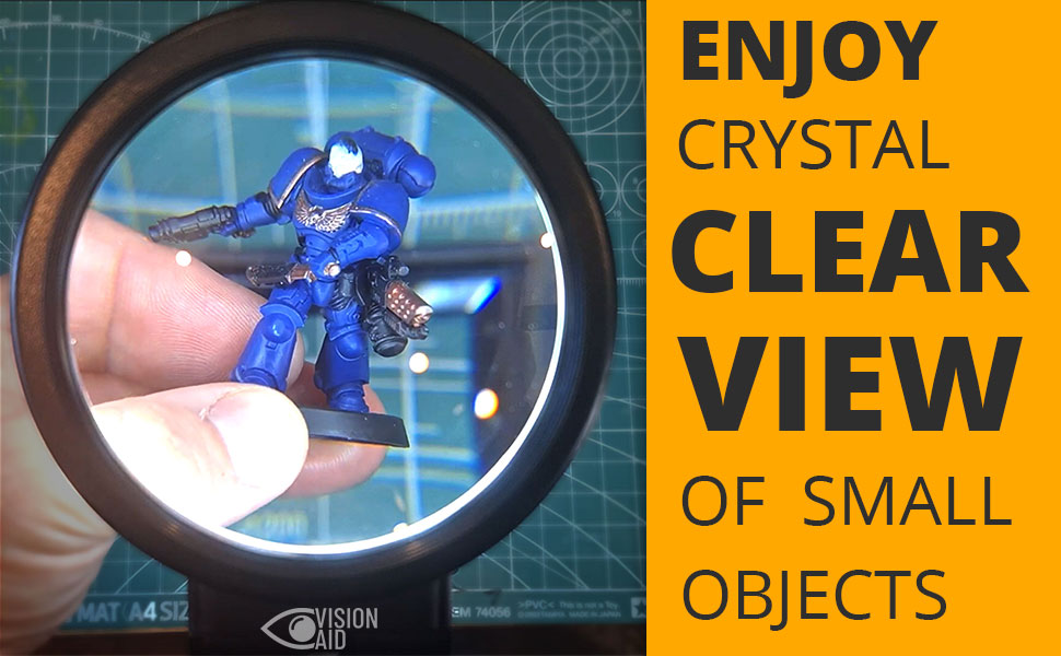 magnifying glass magnifier with led light visionaid vision aid 30x