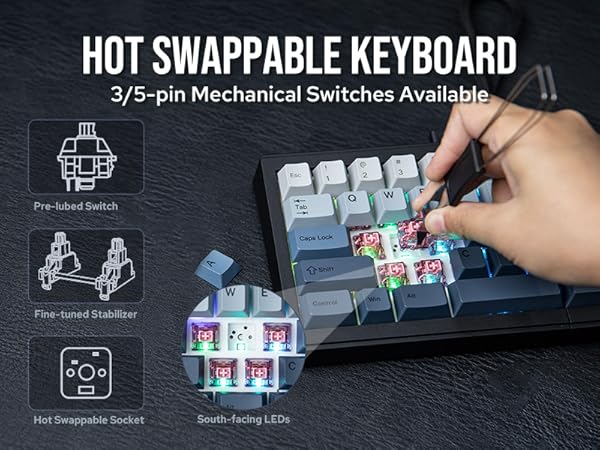 split layout mechanical keyboard