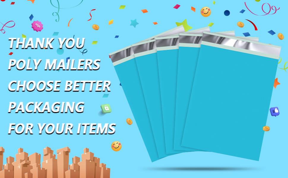 thank you poly mailers 10X13 shipping bags mailing envelopes packaging bags for small business