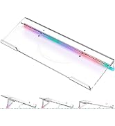 Kucle Ergonomic Computer Keyboard Stand - Adjustable Keyboard Riser Tilt Clear Acrylic Keyboard T...