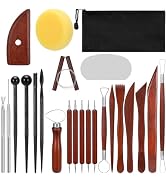 Blisstime Polymer Clay Tools 23pcs, Basic Pottery Tools Air Dry Clay Tools, Dotting Tools Clay Mo...