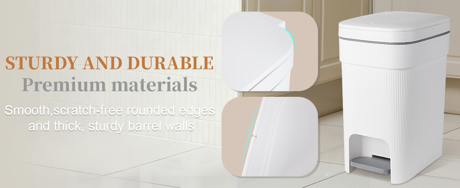 Sturdy Durable Recycling Bin Premium materials smooth scratch-free rounded edges, thick sturdy walls