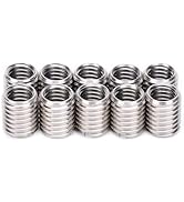 M10 to M8 Thread Reducer 10Pcs Insert Nut Thread Repair Sleeve Threaded Bushing Screw Reducing Co...
