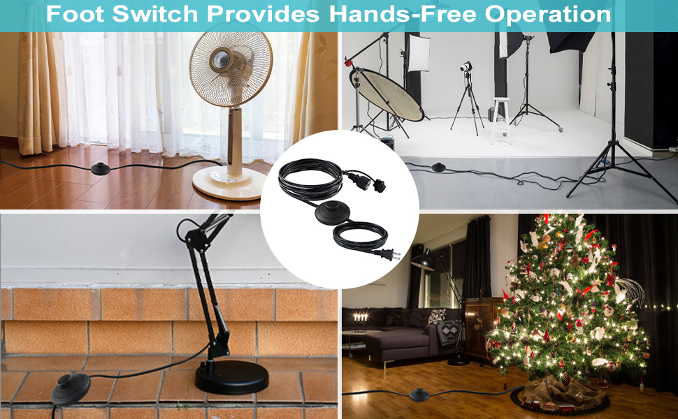 2 Prong Power Cord with Foot Switch
