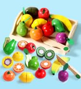 wooden play food