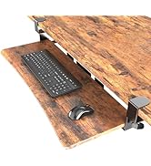 UPGRAVITY Extra Large Keyboard Tray Under Desk - Slide Out with Sturdy C-Clip Mount System, 31.5 ...