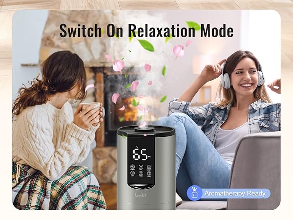 Humidifiers for bedroom, Humidifiers large room up to 500 sq ft, Easy to Clean Humidifier