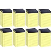 48 Pack Legal Pads Bulk,5 x 8 Inch White Notepad, Note Pads College Ruled Perforated Memo Pad for...